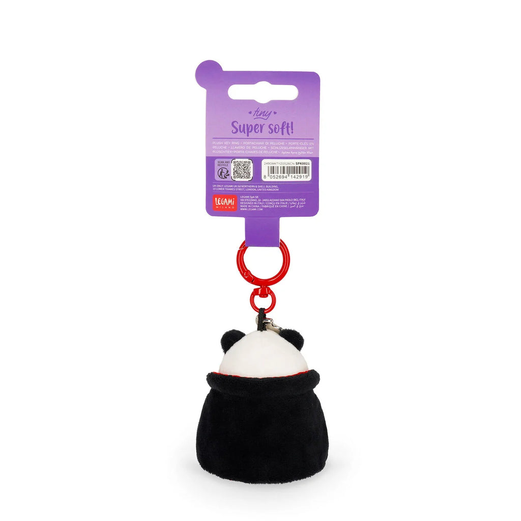 Legami Halloween Portachiavi Peluche Panda Bam-Boo Tiny Super Soft – Ciondolo Inciso