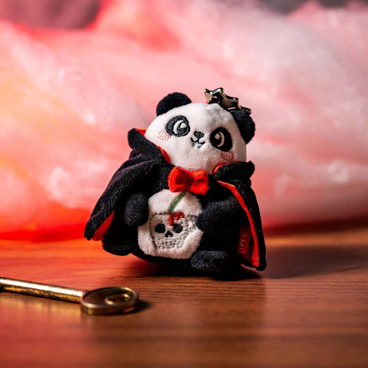 Legami Halloween Portachiavi Peluche Panda Bam-Boo Tiny Super Soft – Ciondolo Inciso