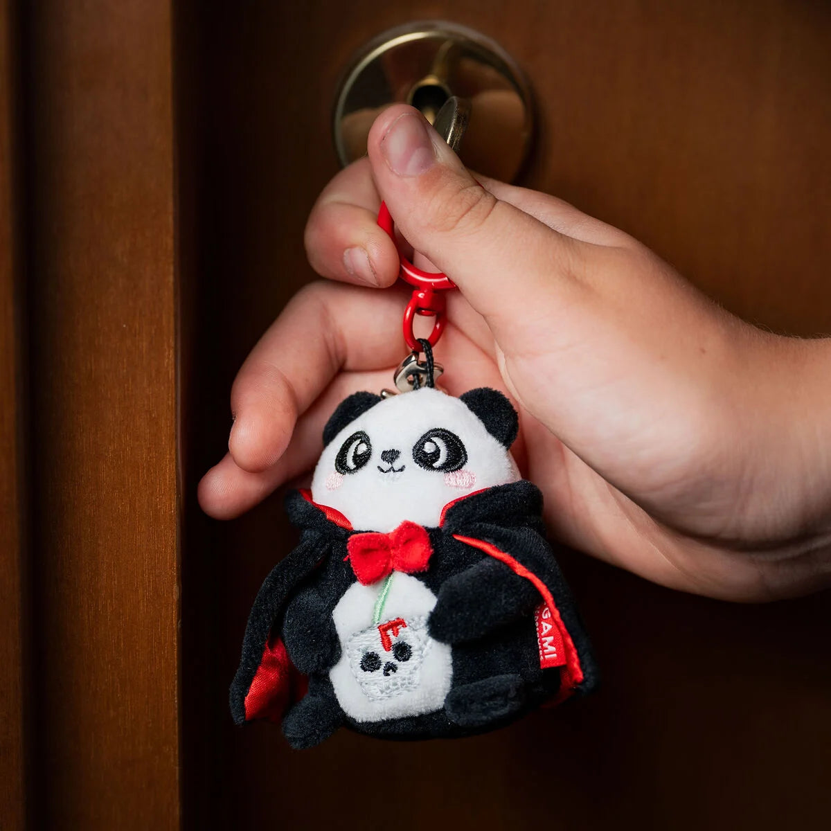 Legami Halloween Portachiavi Peluche Panda Bam-Boo Tiny Super Soft – Ciondolo Inciso