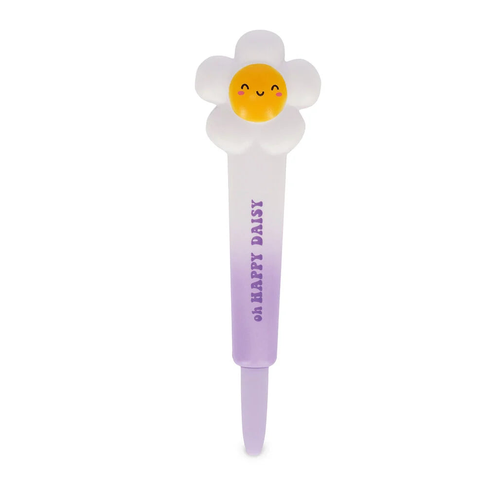 Legami Penna Gel Antistress Squeezies Daisy Happy Daisy – Inchiostro Nero 0,5 mm