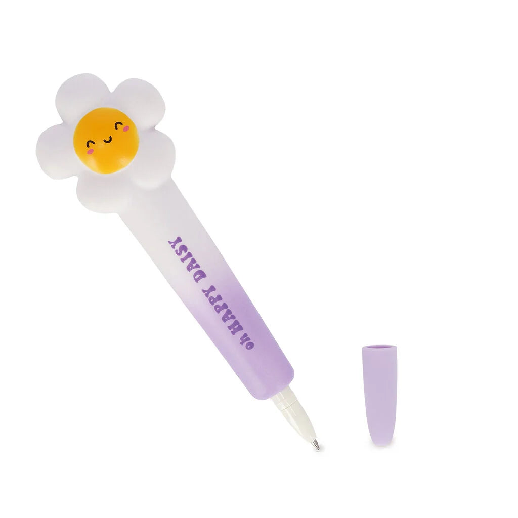 Legami Penna Gel Antistress Squeezies Daisy Happy Daisy – Inchiostro Nero 0,5 mm