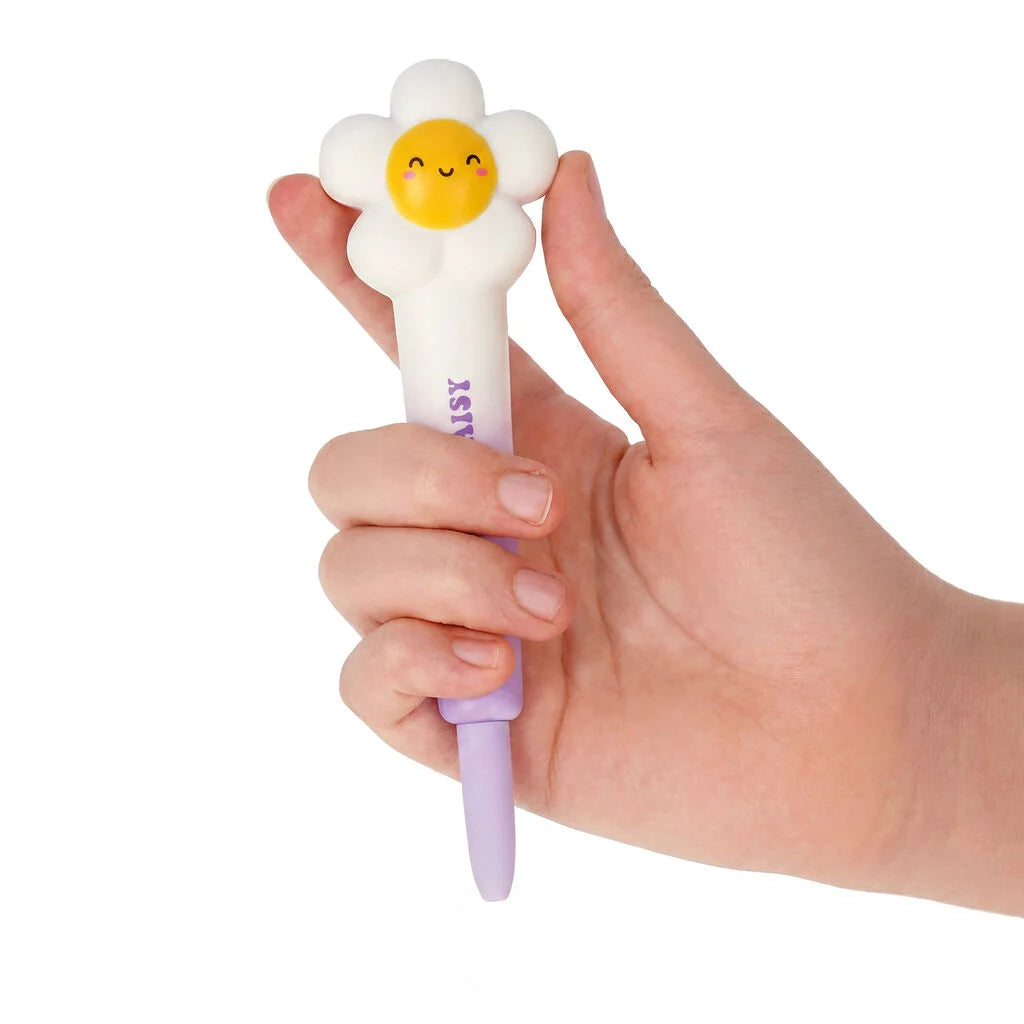 Legami Penna Gel Antistress Squeezies Daisy Happy Daisy – Inchiostro Nero 0,5 mm