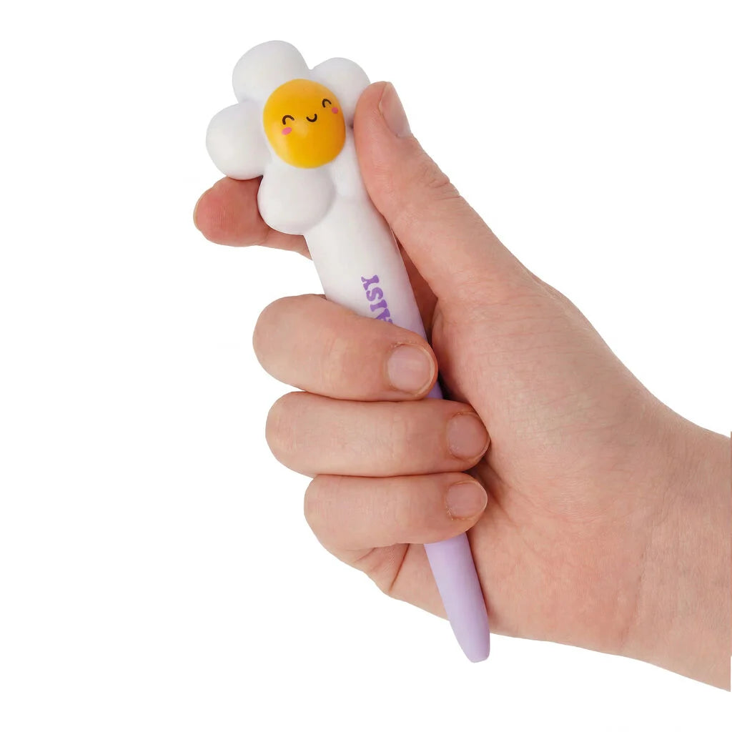 Legami Penna Gel Antistress Squeezies Daisy Happy Daisy – Inchiostro Nero 0,5 mm