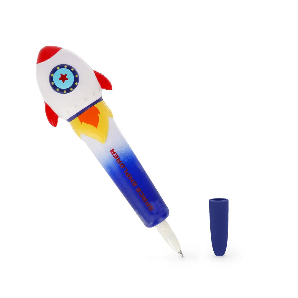 Legami - Penna Gel Antistress Squeezies Rocket “Space Explorer” 0,5 mm