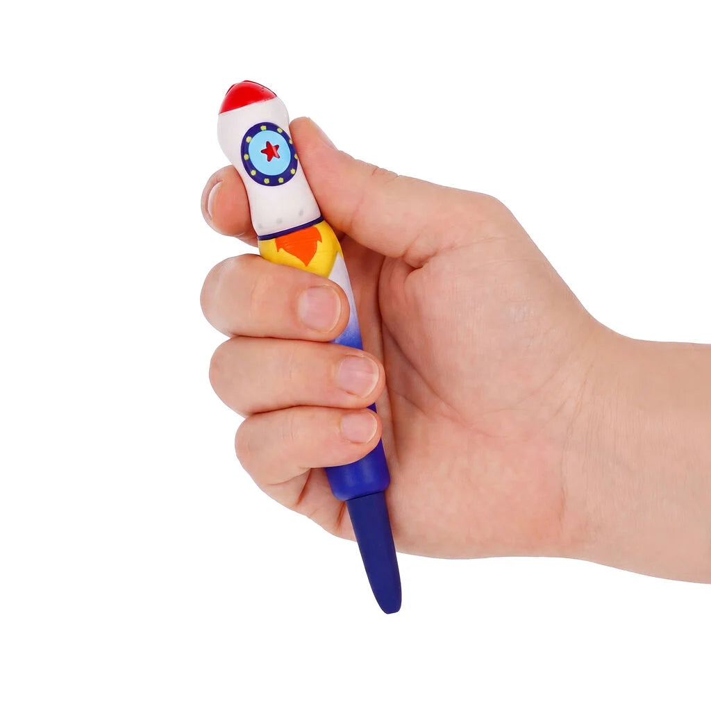 Legami - Penna Gel Antistress Squeezies Rocket “Space Explorer” 0,5 mm