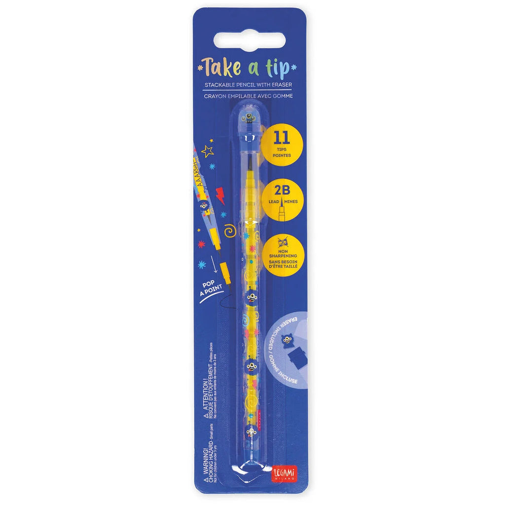 Legami: Matite Impilabili con Gomma Monster - Take A Tip