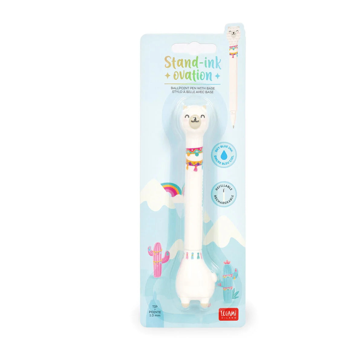 Penna a Sfera con Base Stand-Ink Ovation Lama – Legami