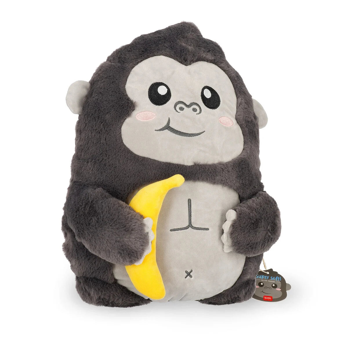 Legami Cuscino Gorilla Super Soft – Soffice e Vellutato 31x42 cm