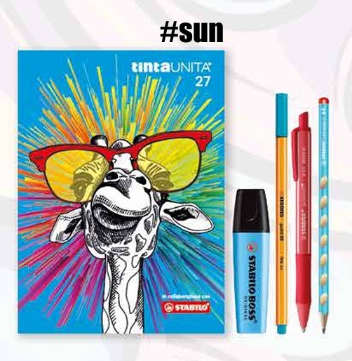 Diario Scolastico 12 Mesi Datato + Bustina con prodotti Stabilo 2026/2027 - Tinta Unita Stabilo