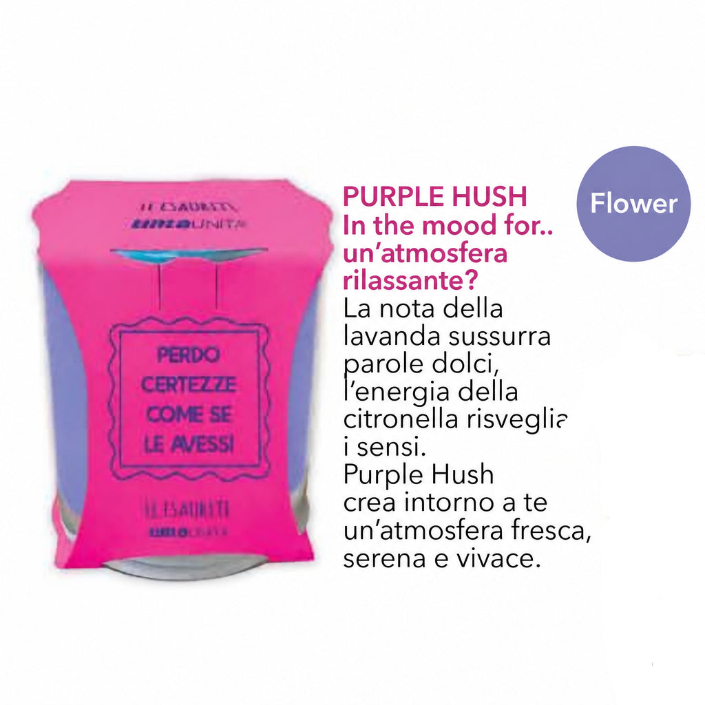 Tinta Unita - Candela Profumata Le Esaurite Tinta Unita 170gr con Frasi Iconiche