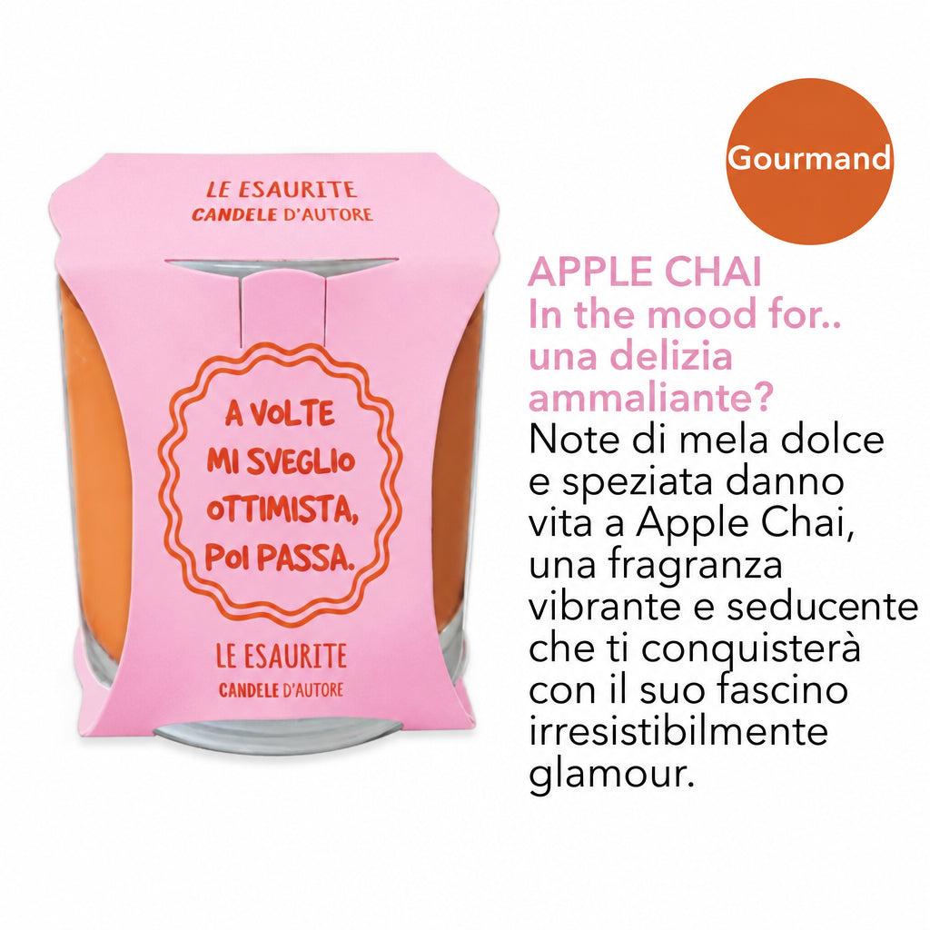 Tinta Unita - Candela Profumata Le Esaurite Tinta Unita 170gr con Frasi Iconiche