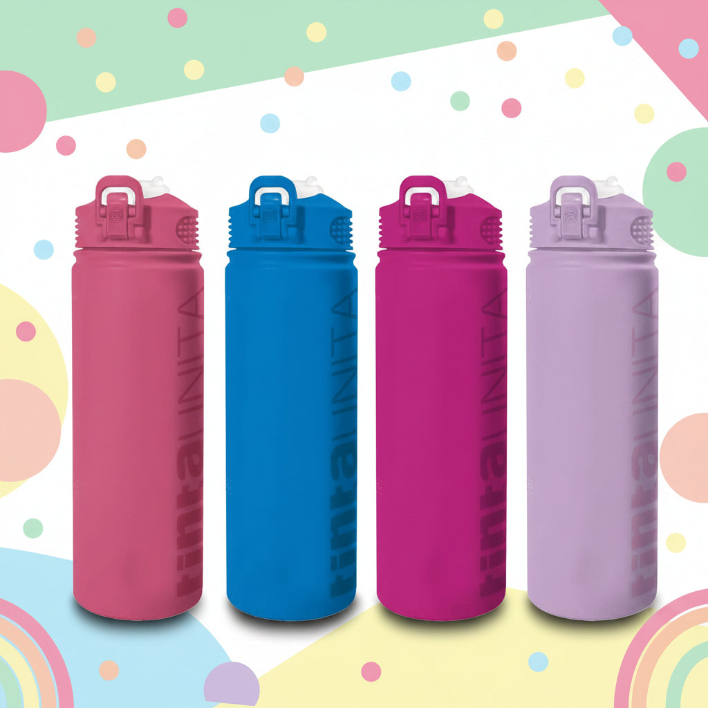 Borraccia Termica XL 1000ml con Cannuccia – Tinta Unita Excellent | Confezione Regalo