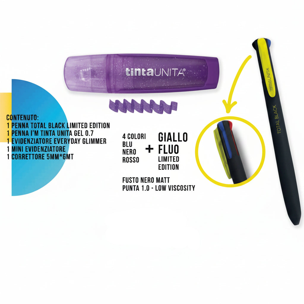 Diario Glitter Animalier 12 Mesi Tinta Unita 2026/2027 con Stationery