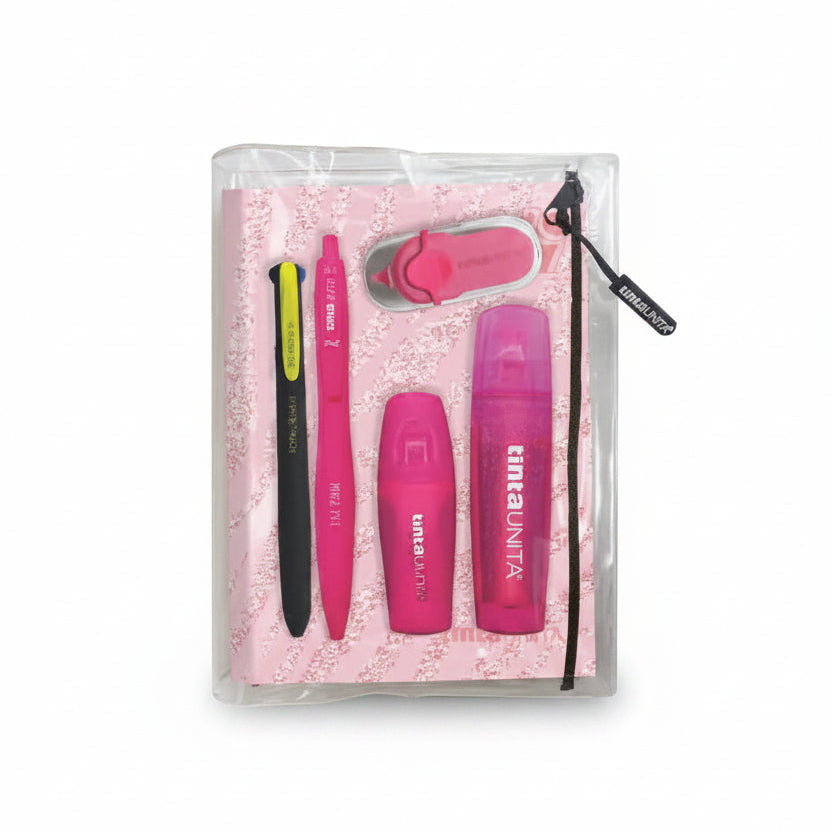 Diario Glitter Animalier 12 Mesi Tinta Unita 2026/2027 con Stationery