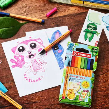 Stabilo: STABILO point 88 Mini Animal Vibes astuccio con 8 colori