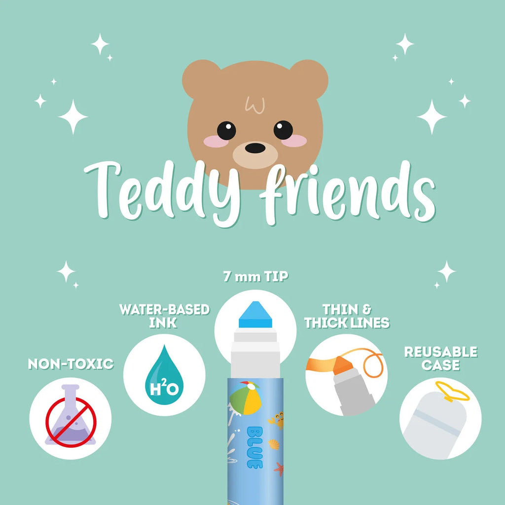 Legami: Set di 12 Pennarelli - Teddy Friends