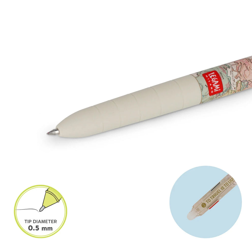Legami Penna Gel Cancellabile 3 Colori – Travel | Inchiostro Termosensibile 0,5 mm