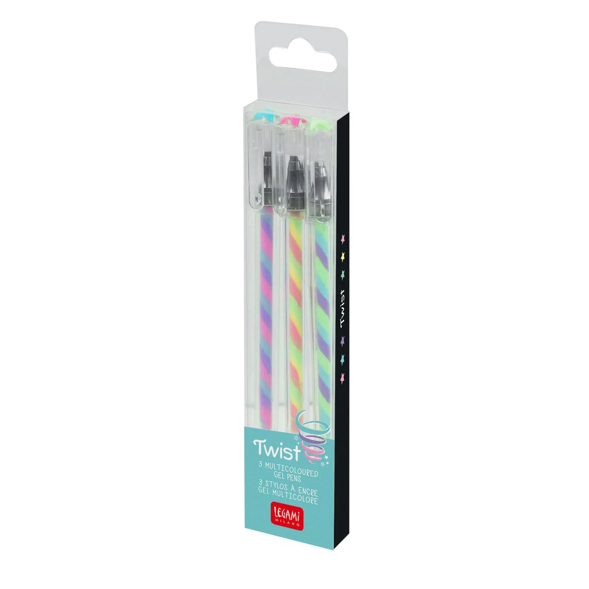 Legami: Set di 3 Penne Gel Multicolore - Twist
