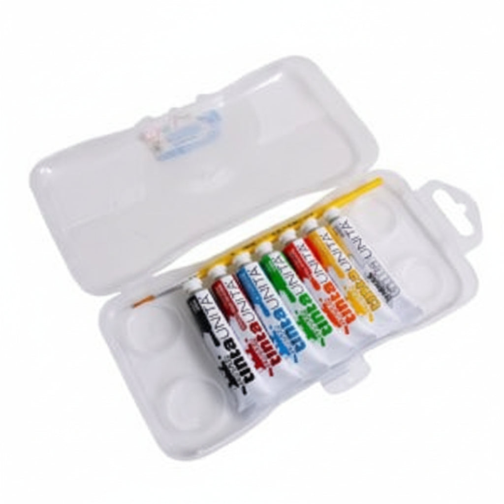 Tempere Tinta Unita in Tubetto 12ml – Made in Italy con Pennello (7 o 12 colori)