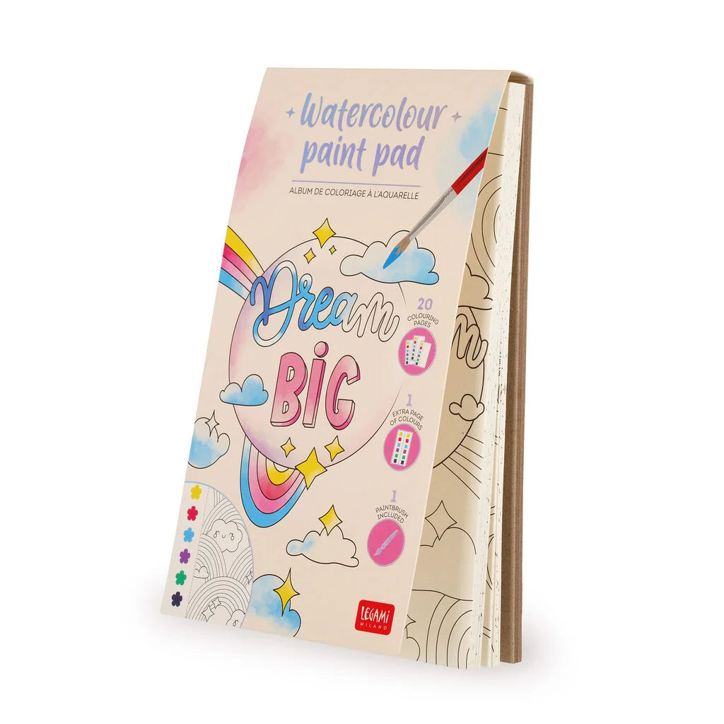Legami - Album da Colorare con Acquerelli Aphorisms e Pennello - Watercolour Paint Pad