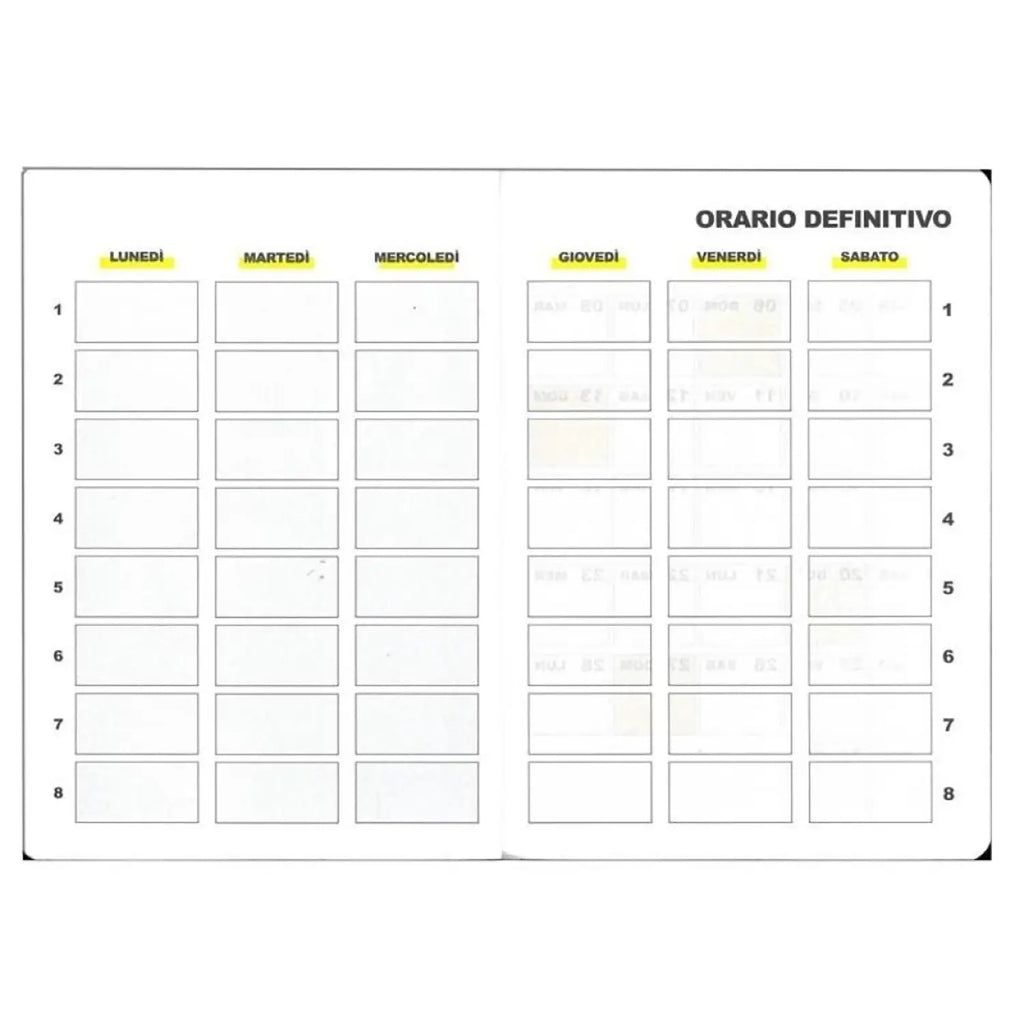 Agenda Smemoranda All Black Giornaliera 12 Mesi 2026/27