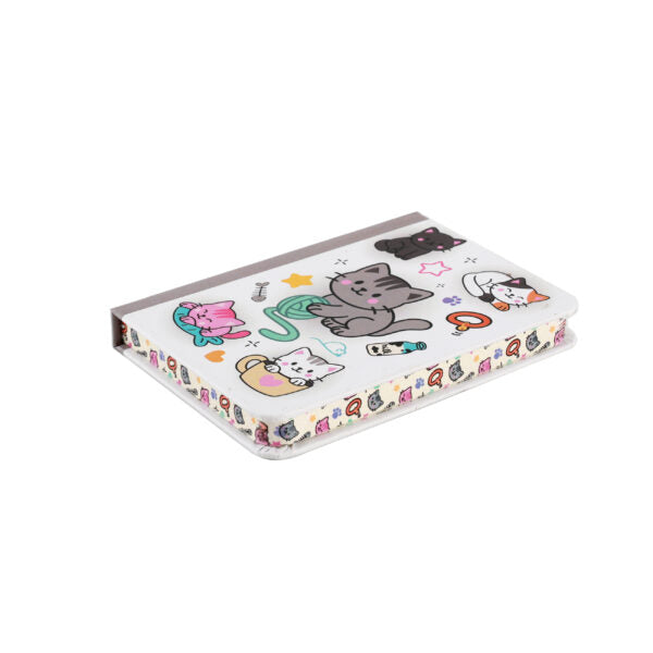 I-total: mini notebook A7 con copertina rigida CATS