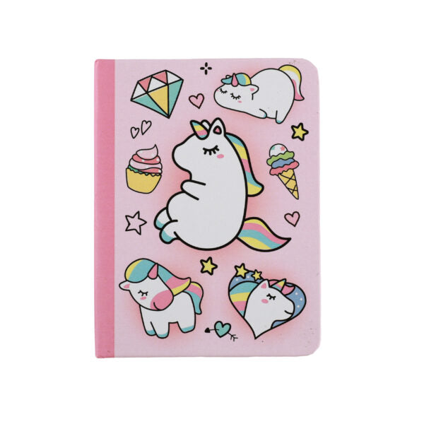 I-total: mini notebook A7 con copertina rigida Unicorn