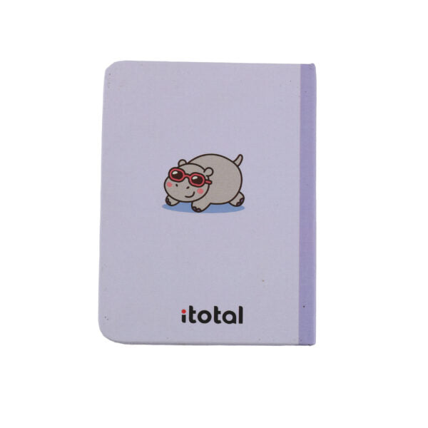 I-total: mini notebook A7 con copertina rigida Hippo