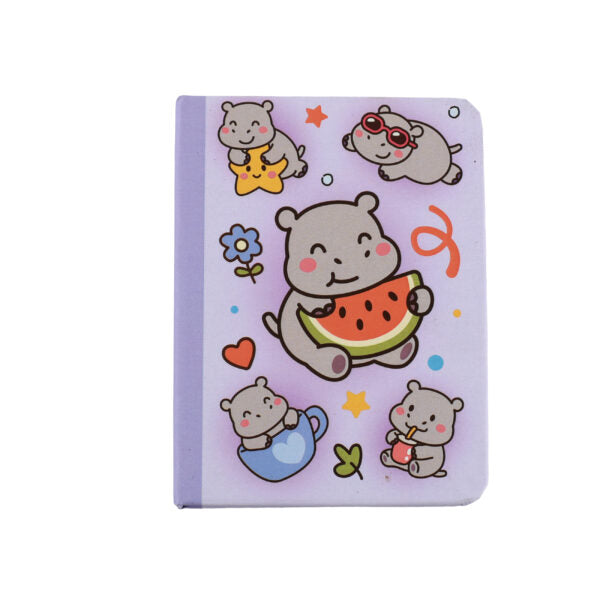 I-total: mini notebook A7 con copertina rigida Hippo