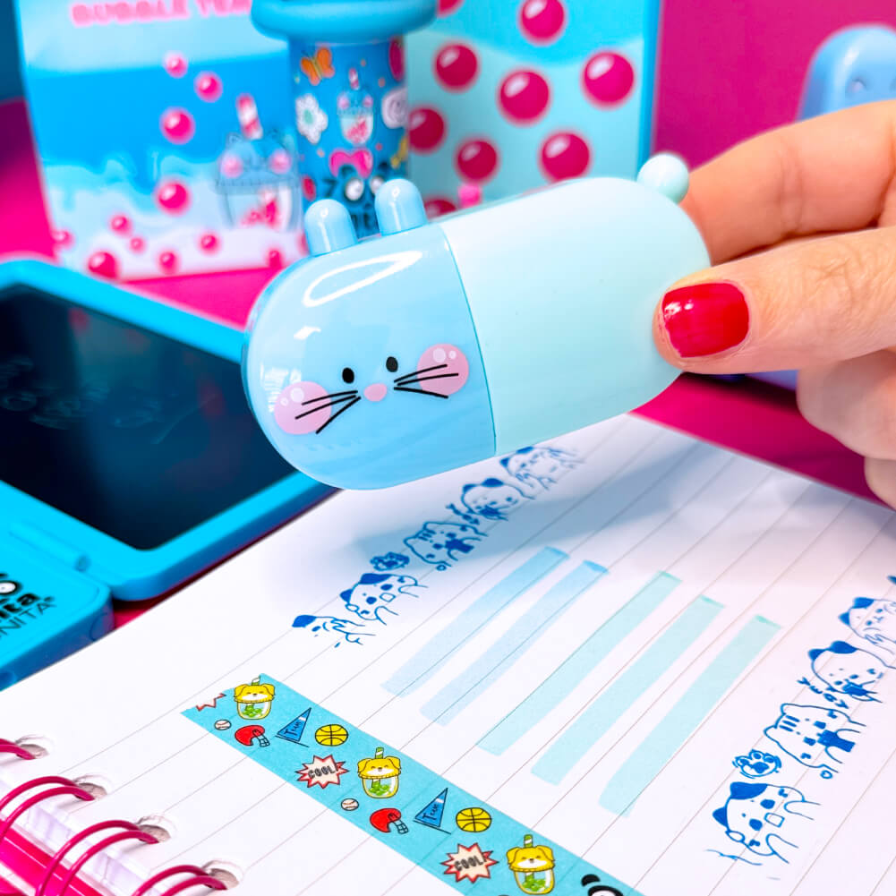 Set 2 Timbrini a Rullo Bubble Tea – Tinta Unita Zoo