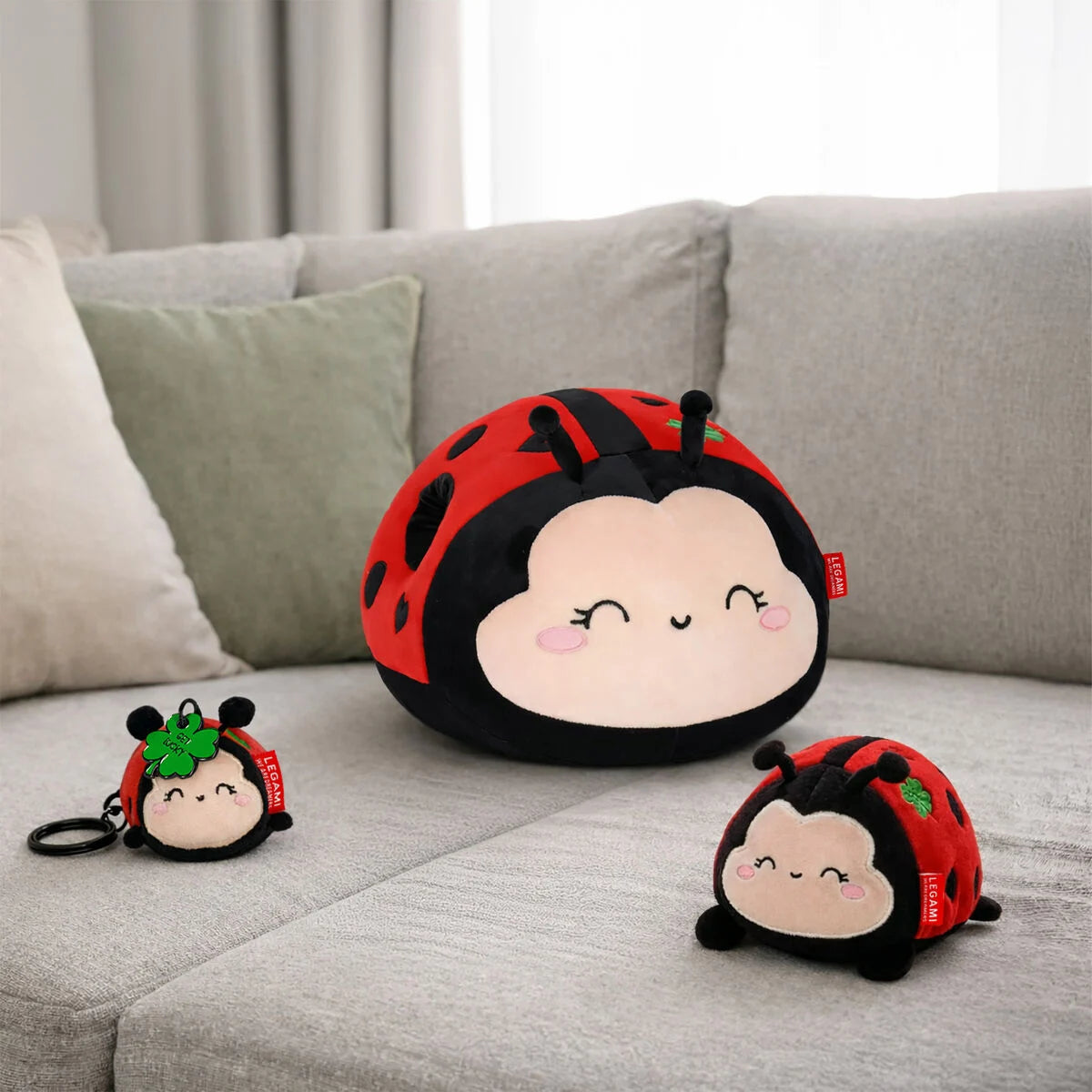 Legami: Portachiavi di Peluche Ladybug - Tiny Super Soft!