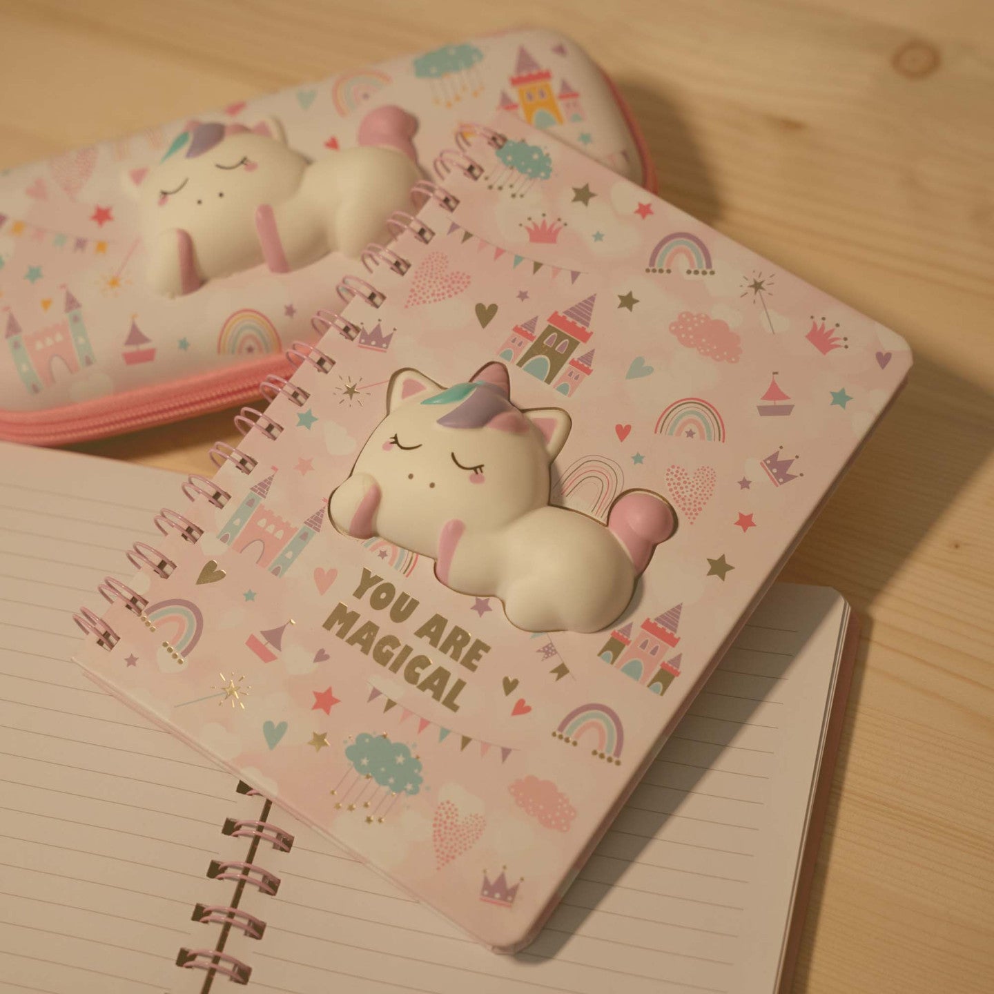 Incanta: Notebook Spiralato con Zampa Squishy - Puffy