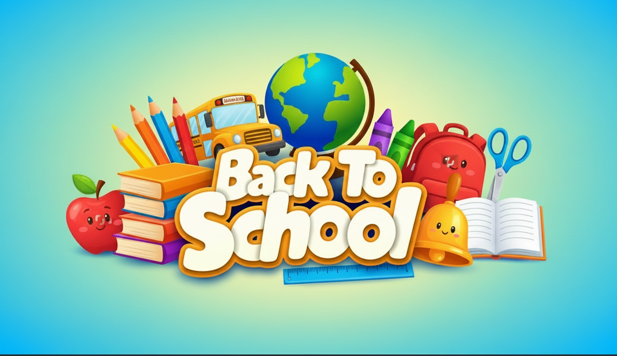 Back to School sfondo pulito