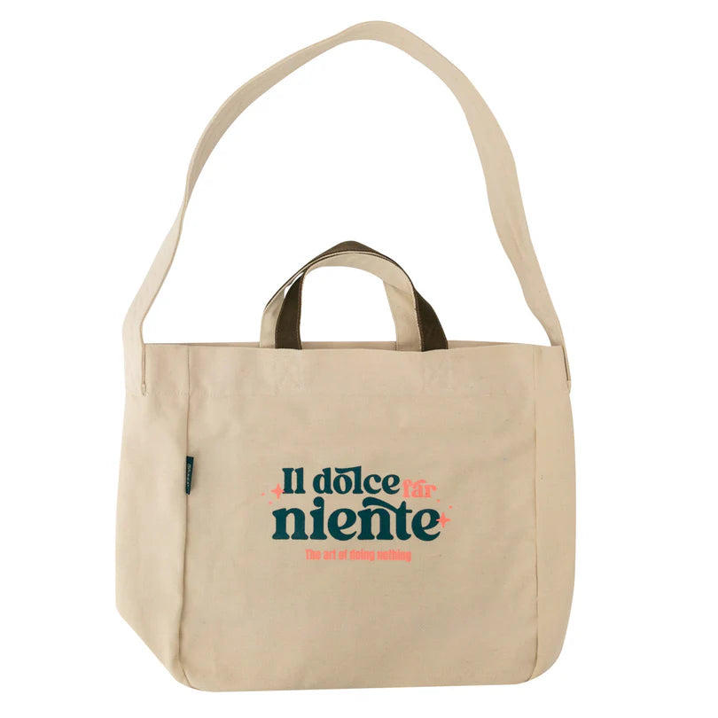 Mr.Wonderful: Fabric tote bag - Il dolce far niente