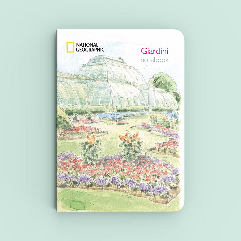 White Star - Notebook Giardini Acquerelli National Geographic 14,5×21 cm