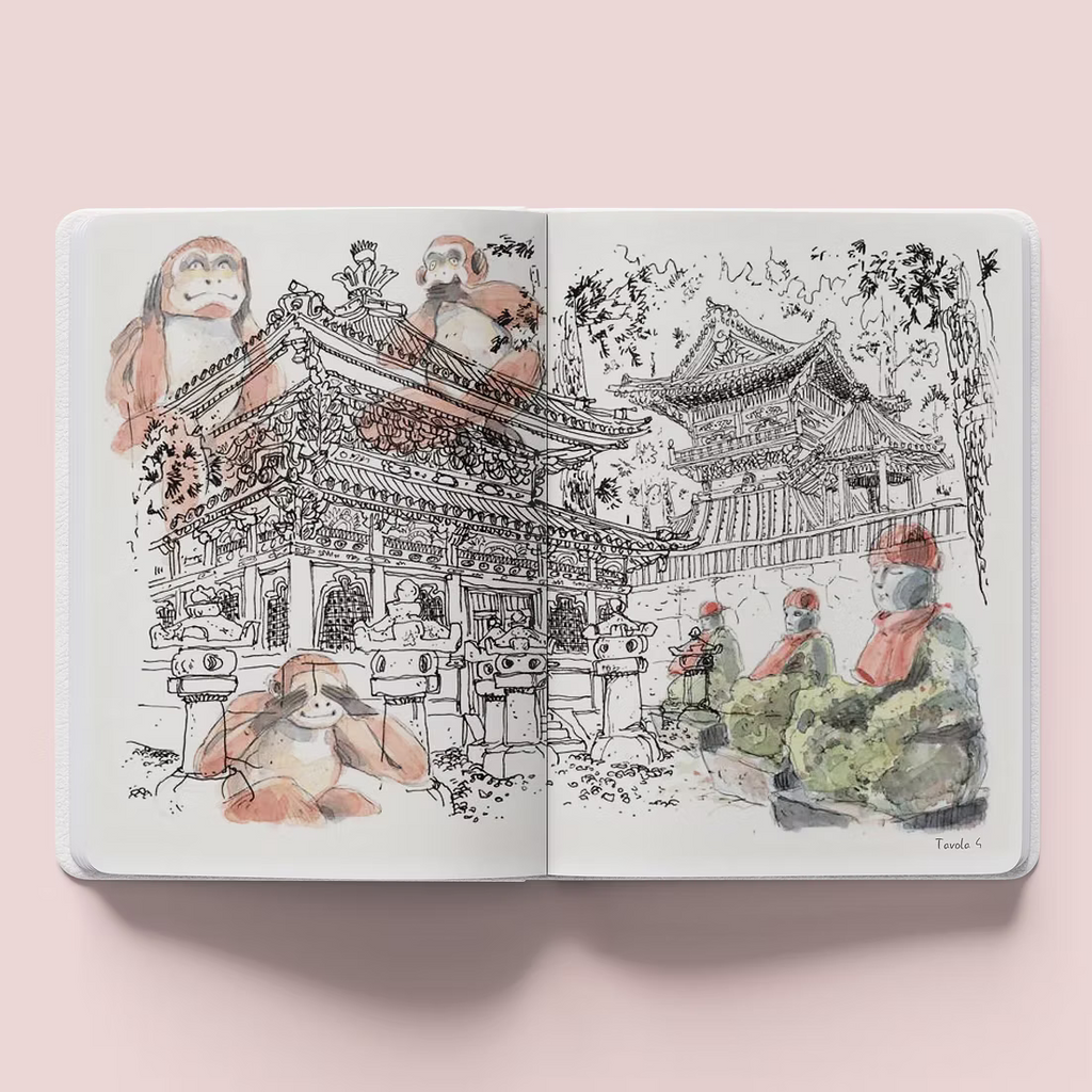 White Star - Notebook Giappone Acquerelli National Geographic 14,5×21 cm