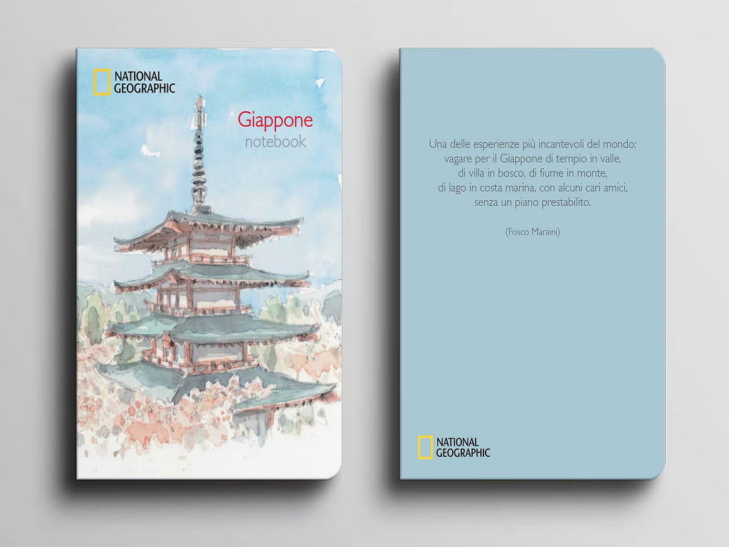 White Star - Notebook Giappone Acquerelli National Geographic 14,5×21 cm