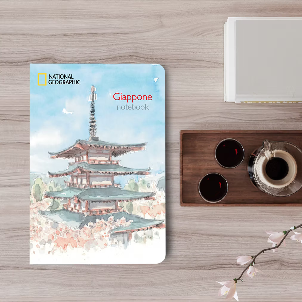 White Star - Notebook Giappone Acquerelli National Geographic 14,5×21 cm
