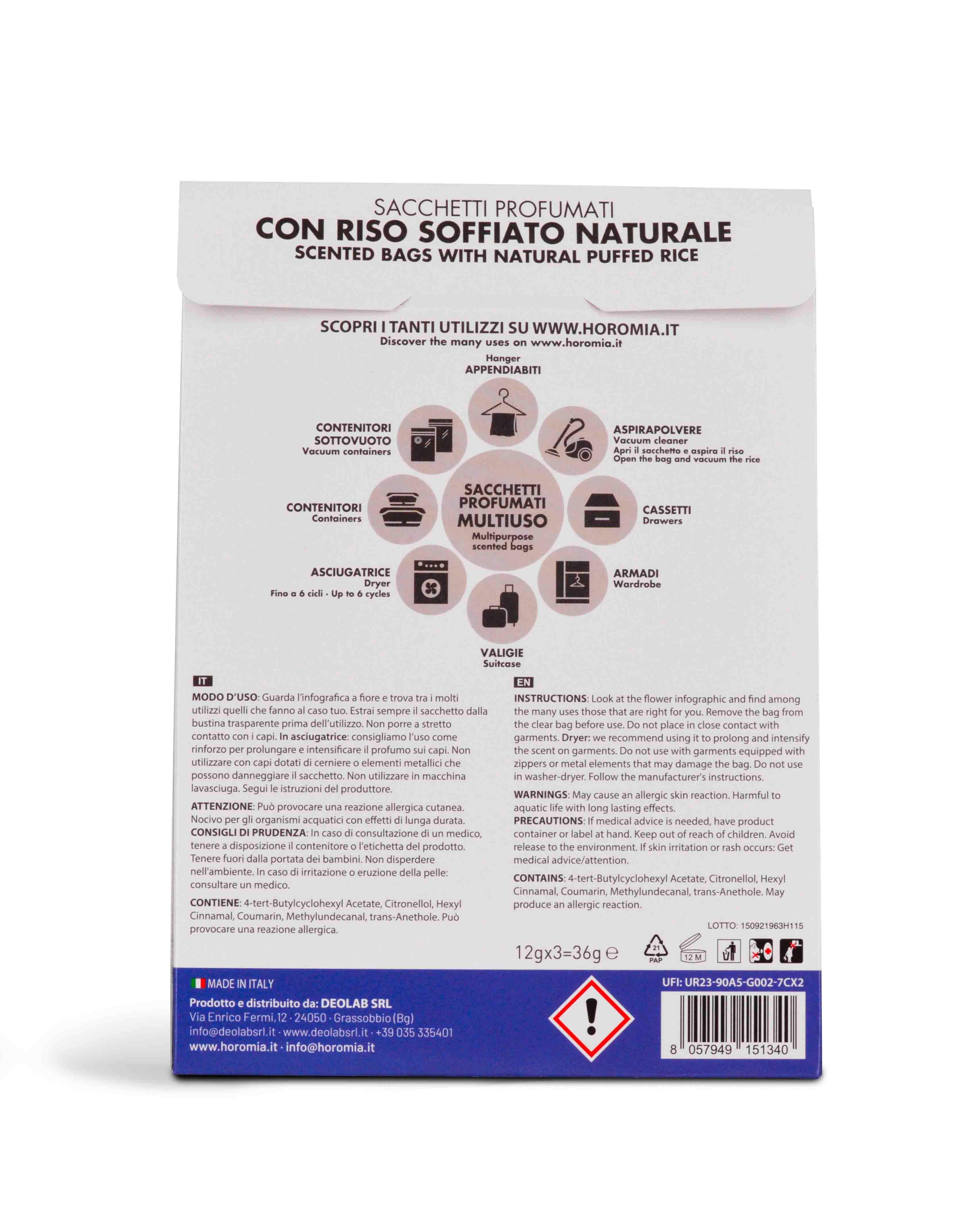 Horomia: Sacchetti Profumati Multiuso Blue