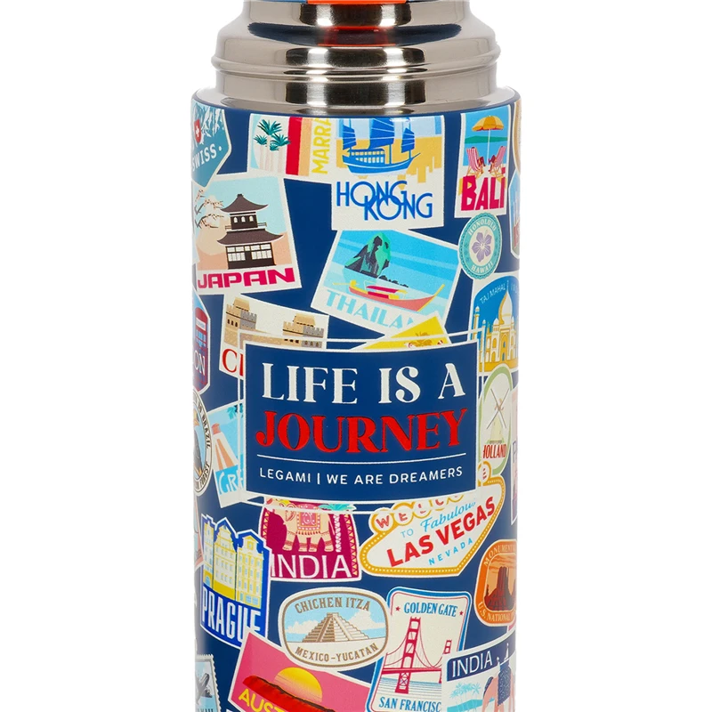Legami - Borraccia Termica Travel 500 ml con Tazzina e Tappo 3 in 1