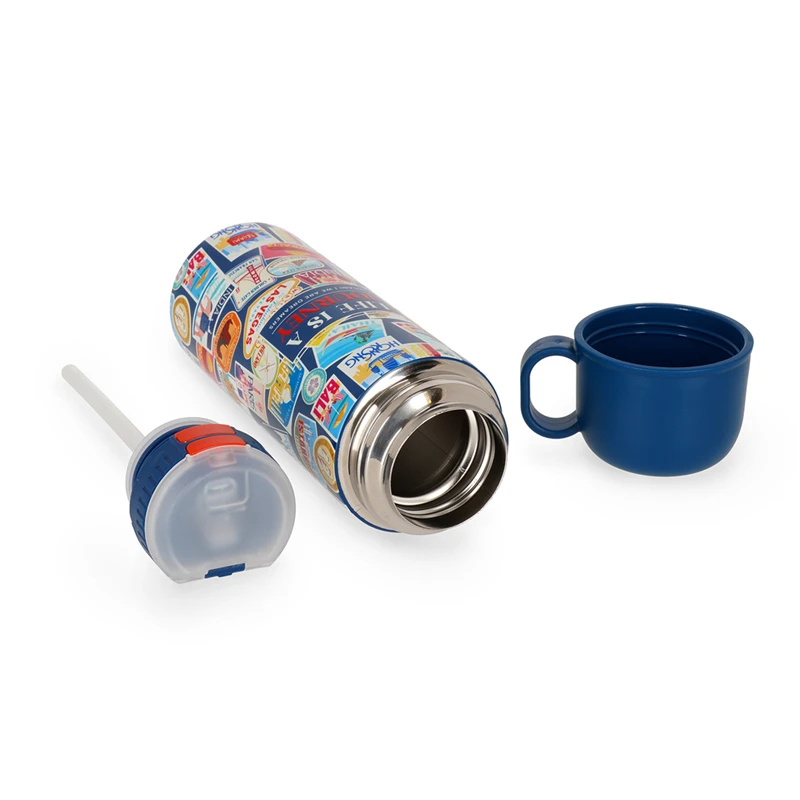 Legami - Borraccia Termica Travel 500 ml con Tazzina e Tappo 3 in 1