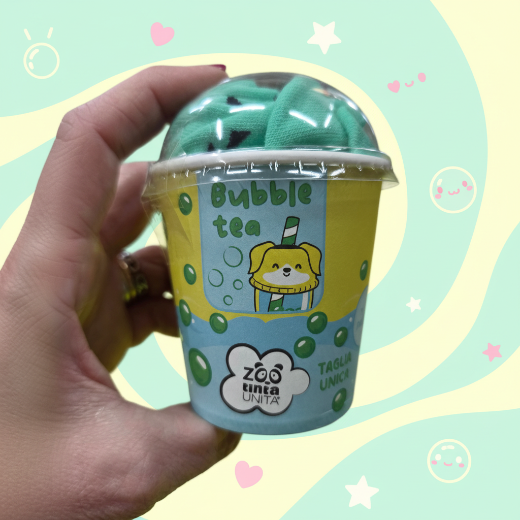 Tinta Unita Zoo - Calzini Kawaii Bubble Cup