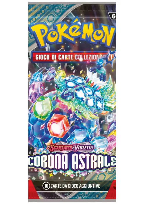 POKEMON: Bustina da 10 carte Scarlatto e Violetto - Corona Astrale