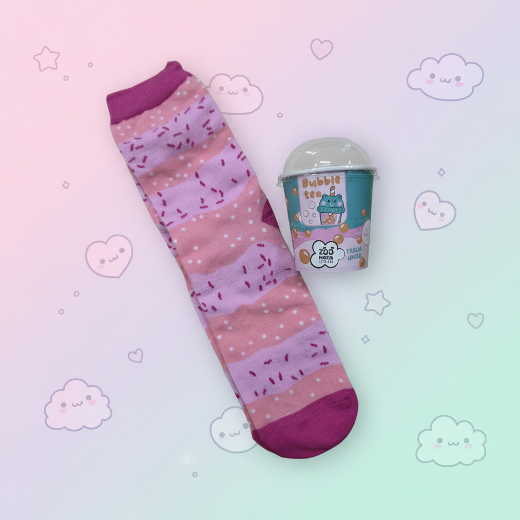 Tinta Unita Zoo - Calzini Kawaii Bubble Cup
