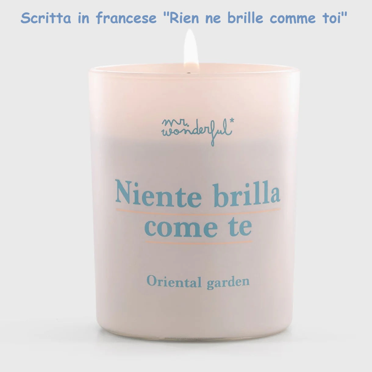 Candela Profumata Mr. Wonderful – "Rien ne brille comme toi" | Fiore di Loto