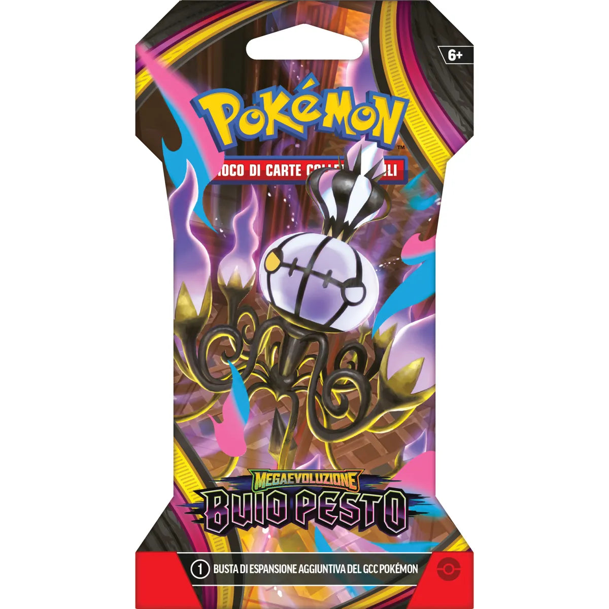 Pokémon GCC Bustina Megaevoluzione Buio Pesto in confezione "Paper Sleeve" – 10 Carte ITA + Codice Digitale