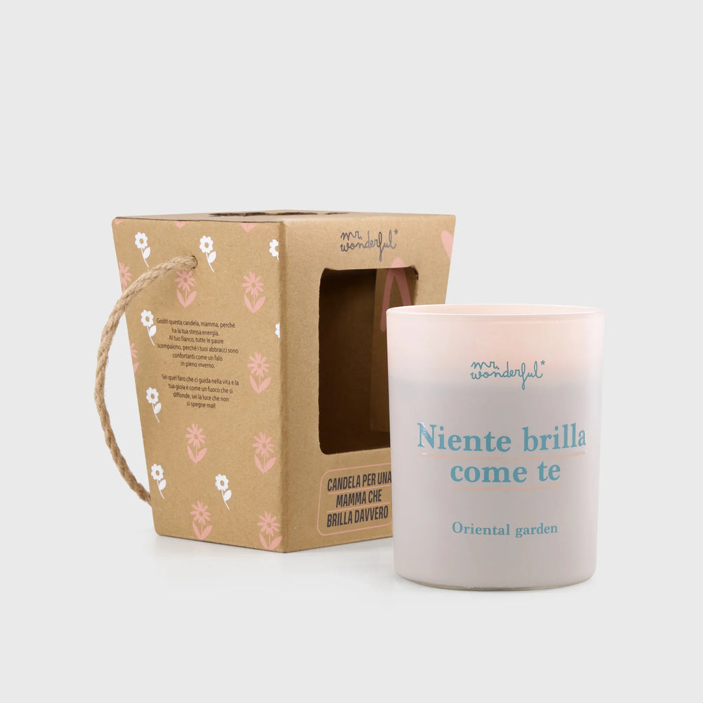Candela Profumata Mr. Wonderful – "Rien ne brille comme toi" | Fiore di Loto