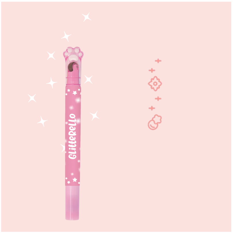 Incanta: Evidenziatore Glitter con Timbro - Glitterello