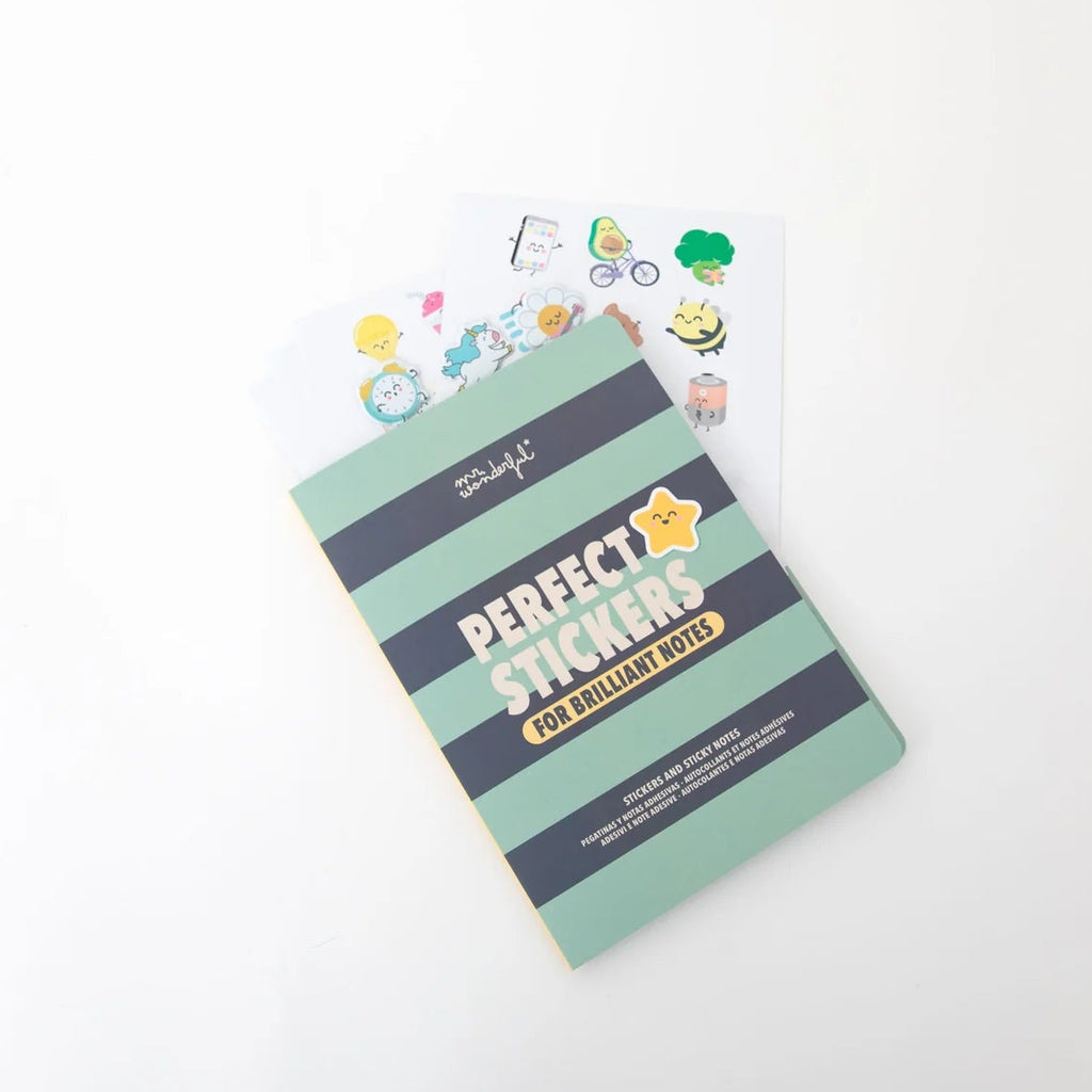 Mr. Wonderfull: Quaderno con adesivi e post-it super cool
