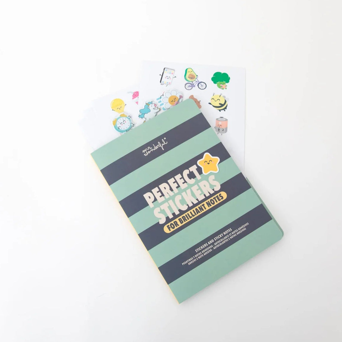 Mr. Wonderfull: Quaderno con adesivi e post-it super cool